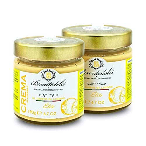 Zitronen Creme Aufstrich | Süß | 2 x 190 g | Brontedolci | Italien von Brontedolci