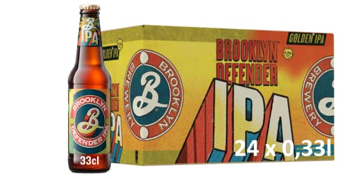 Brooklyn Brewery Brooklyn Defender India Pale Ale Craft Beer (24 x 0,33 l) Flaschenbier von Brooklyn Brewery