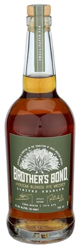 BROTHER'S BOND AMERICAN BLENDED RYE WHISKEY 750 ml (47,5% Vol) - Ian Somerhalder & Paul Wesley + 2 hochwertige Whiskey Steine im Geschenkbeutel dazu von Brother's Bond