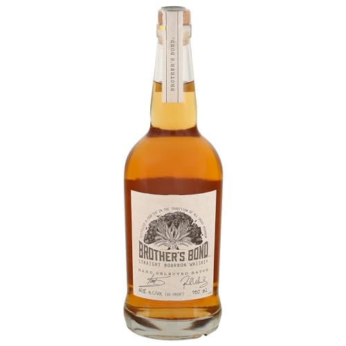 ivv-Bourbon Brother's Bond Bourbon Whiskey 0.75 L (40% Vol.) - Ian Sommerhalder & Paul Wesley + 2 hochwertige Whiskey Steine im Beutel von Brother's Bond