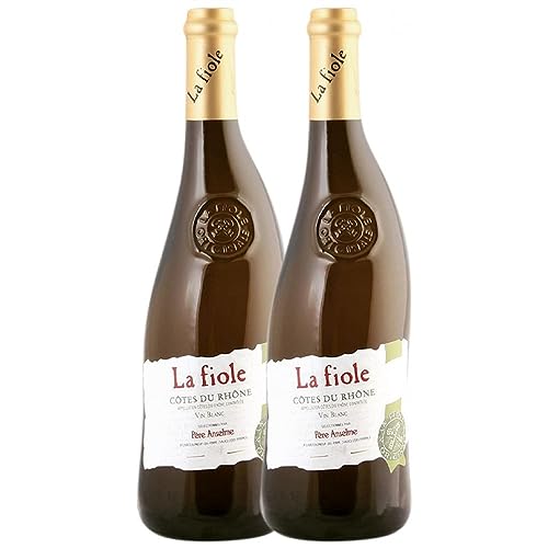 Brotte La Fiole Blanc Côtes du Rhône 75 cl (Schachtel mit 2 Flaschen von 75 cl) von Brotte