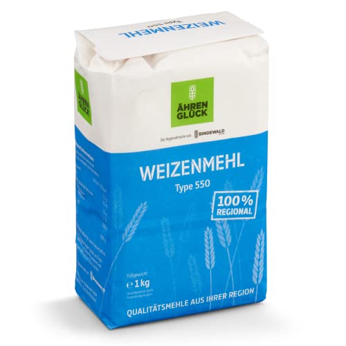 10x1kg ÄhrenGlück Weizenmehl Type 550 von Brotzutaten einfach gutes Brot backen