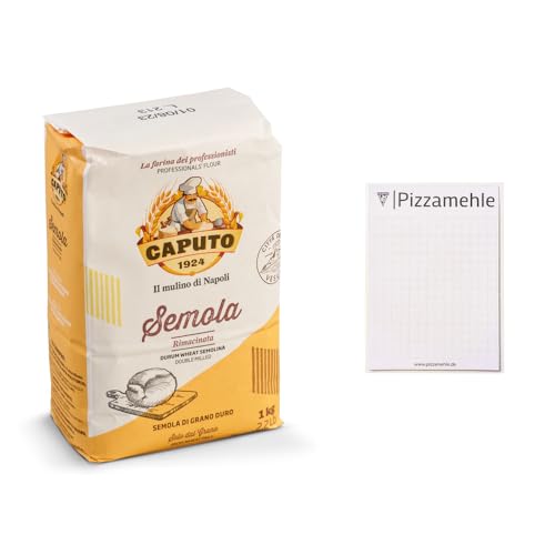 1kg Farina Caputo Semola Rimacinata Hartweizenmehl + 1x Pizzamehle Notizblock von Brotzutaten einfach gutes Brot backen