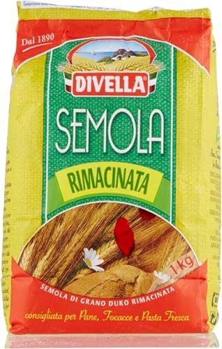2x 1kg Divella Semola Rimacinata Hartweizenmehl für Pasta & Pizza von Brotzutaten einfach gutes Brot backen