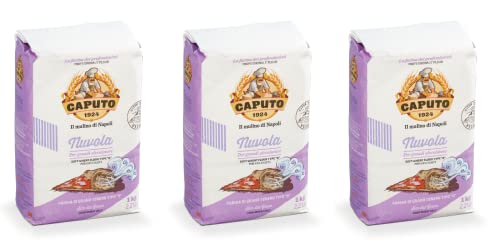 3x 1kg Farina Caputo Nuvola Pizzamehl Tipo 0 Sparpack von Brotzutaten einfach gutes Brot backen