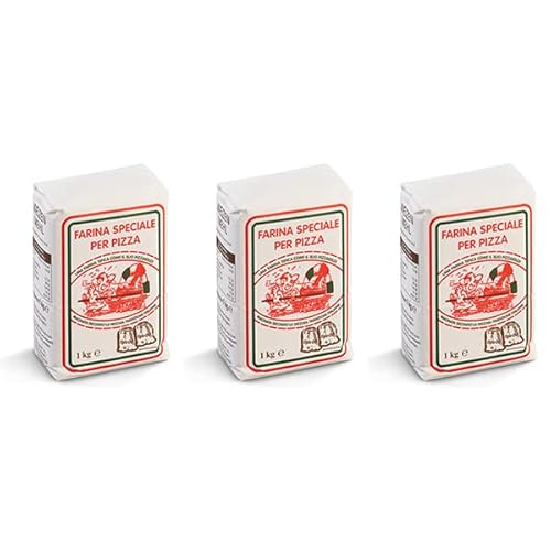 3x 1kg Frießinger Spezialmehl für Pizza Sparpack von Brotzutaten einfach gutes Brot backen