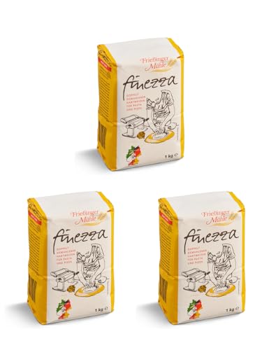 3x 1kg Hartweizenmehl Semola Rimacinata Finezza Frießinger Mühle von Brotzutaten einfach gutes Brot backen