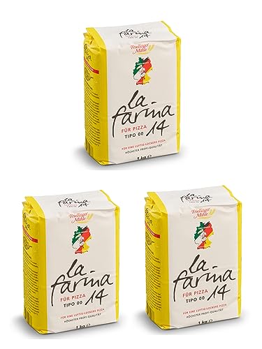 3x 1kg Pizzamehl Tipo 00 "La Farina 14" Frießinger Mühle 3x 1kg Pizzamehl Tipo 00 "La Farina 14" Frießinger Mühle von Brotzutaten