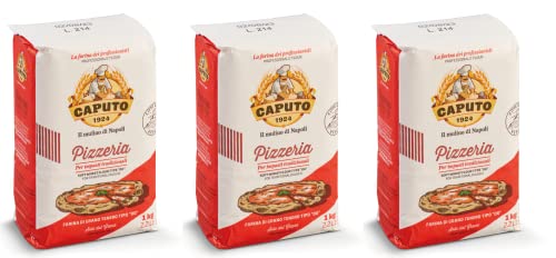 3x Farina Molino Caputo Pizzeria per Pizza Napoli Pizzamehl Pizza Mehl 1kg von Brotzutaten einfach gutes Brot backen