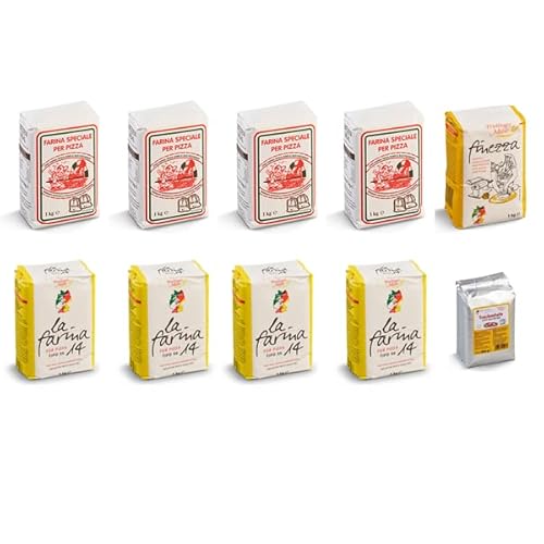 4x 1kg Frießinger Pizzamehl Tipo 00 + 4x 1kg La Farina 14 + 1kg Finezza Semola Rimacinata + 500g Frießinger Trockenhefe 4x 1kg Frießinger Pizzamehl Tipo 00 + 4x 1kg La Farina 14 + 1kg Finezza Semola Rimacinata + 500g Frießinger Trockenhefe von Brotzutaten