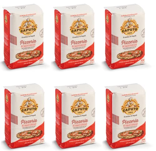 6er Pack Caputo Pizzeria Pizzamehl Tipo 00 (6x1kg) von Brotzutaten einfach gutes Brot backen