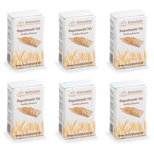 Brotzutaten 6 x 1kg Baguettemehl T65 Tradicion Française I das perfekte Mehl für selbstgemachte Baguettes I ideal für die nächste Grillparty Brotzutaten 6 x 1kg Baguettemehl T65 Tradicion Française I das perfekte Mehl für selbstgemachte Baguettes I ideal für die nächste Grillparty von Brotzutaten