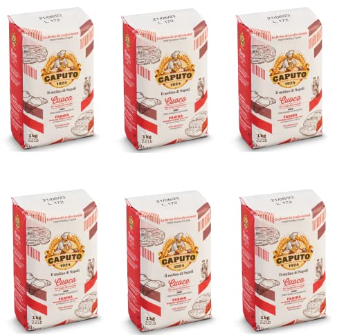 6x 1kg Farina Caputo Cuoco "Chef's Flour" Tipo 00 Pizzamehl Sparpack von Brotzutaten einfach gutes Brot backen