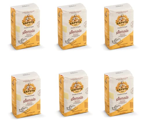 6x 1kg Farina Caputo Semola Rimacinata Hartweizenmehl Sparpack von Brotzutaten einfach gutes Brot backen