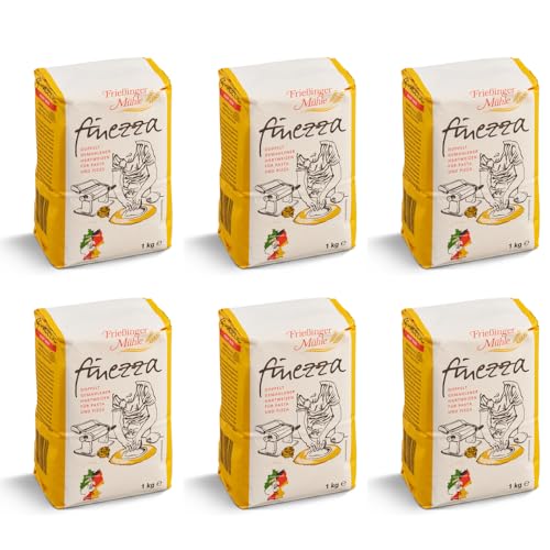 6x 1kg Hartweizenmehl Semola Rimacinata Finezza Frießinger Mühle von Brotzutaten
