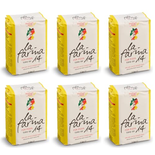 6x 1kg Pizzamehl Tipo 00 La Farina 14 mit 14g Eiweiß Frießinger Mühle 6x 1kg Pizzamehl Tipo 00 La Farina 14 mit 14g Eiweiß Frießinger Mühle von Brotzutaten