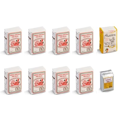 8x 1kg Frießinger Pizzamehl Tipo 00 + 1kg Finezza Semola Rimacinata + 500g Frießinger Trockenhefe 8x 1kg Frießinger Pizzamehl Tipo 00 + 1kg Finezza Semola Rimacinata + 500g Frießinger Trockenhefe von Brotzutaten