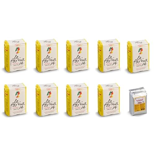 9x 1kg La Farina 14 + 500g Frießinger Trockenhefe 9x 1kg La Farina 14 + 500g Frießinger Trockenhefe von Brotzutaten
