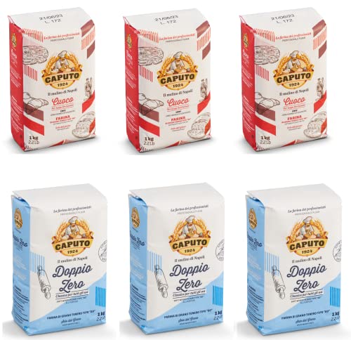 3x 1kg Caputo Cuoco Tipo 00 + 3x 1kg Caputo "Doppio Zero" Pizzamehl Tipo 00 3x 1kg Caputo Cuoco Tipo 00 + 3x 1kg Caputo "Doppio Zero" Pizzamehl Tipo 00 von Brotzutaten