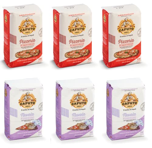 3x 1kg Caputo Pizzeria Pizzamehl Tipo 00 + 3x 1kg Caputo Nuvola Tipo 0 3x 1kg Caputo Pizzeria Pizzamehl Tipo 00 + 3x 1kg Caputo Nuvola Tipo 0 von Brotzutaten