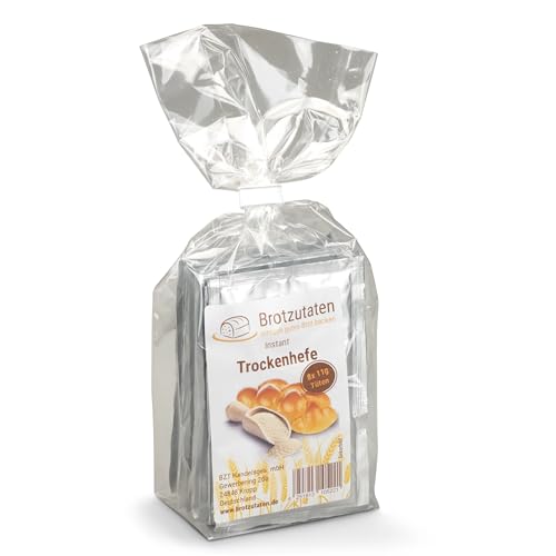 Brotzutaten - Instant Trockenhefe 8 x 11g – Sofort einsetzbar für Brot, Pizza & Gebäck | Hochwertige Backhefe für lockere & aromatische Teige Brotzutaten - Instant Trockenhefe 8 x 11g – Sofort einsetzbar für Brot, Pizza & Gebäck | Hochwertige Backhefe für lockere & aromatische Teige von Brotzutaten