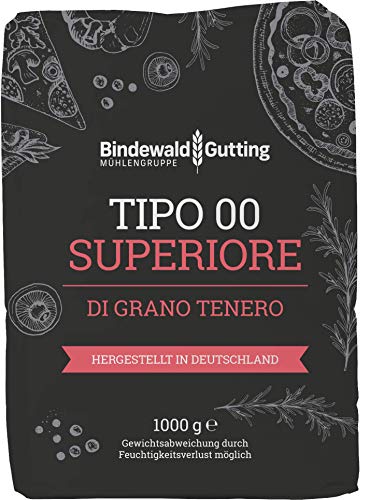 Tipo 00 Superiore Di Grano Tenero 1kg, hoher Eiweißgehalt, tolles Pizzamehl für lange Teigführung von Brotzutaten