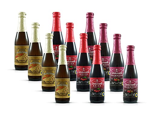 Lindemans Fruchtbier Mix, Paket mit 12 Bieren, Kriek, Pecheresse & Framboise von Brouwerij Lindemans