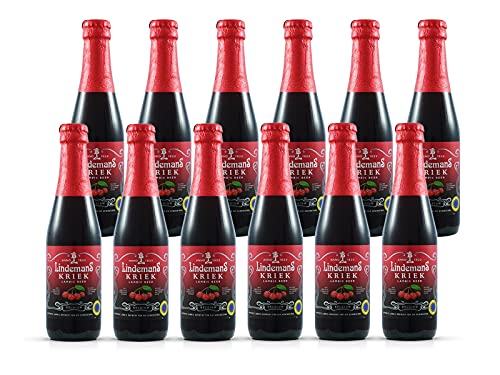Lindemans Kriek Paket, 12 x 0,25l Flaschen belgisches Kirschbier inc. MEHRWEGPFAND mit 3,5% Vol. von NOASR