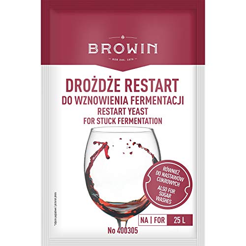 Browin 400305 Hefe „Restart“ - 22 g, Nachgärhefe für zu süße oder zu alkoholarme Weine Browin 400305 Hefe „Restart“ - 22 g, Nachgärhefe für zu süße oder zu alkoholarme Weine von Browin