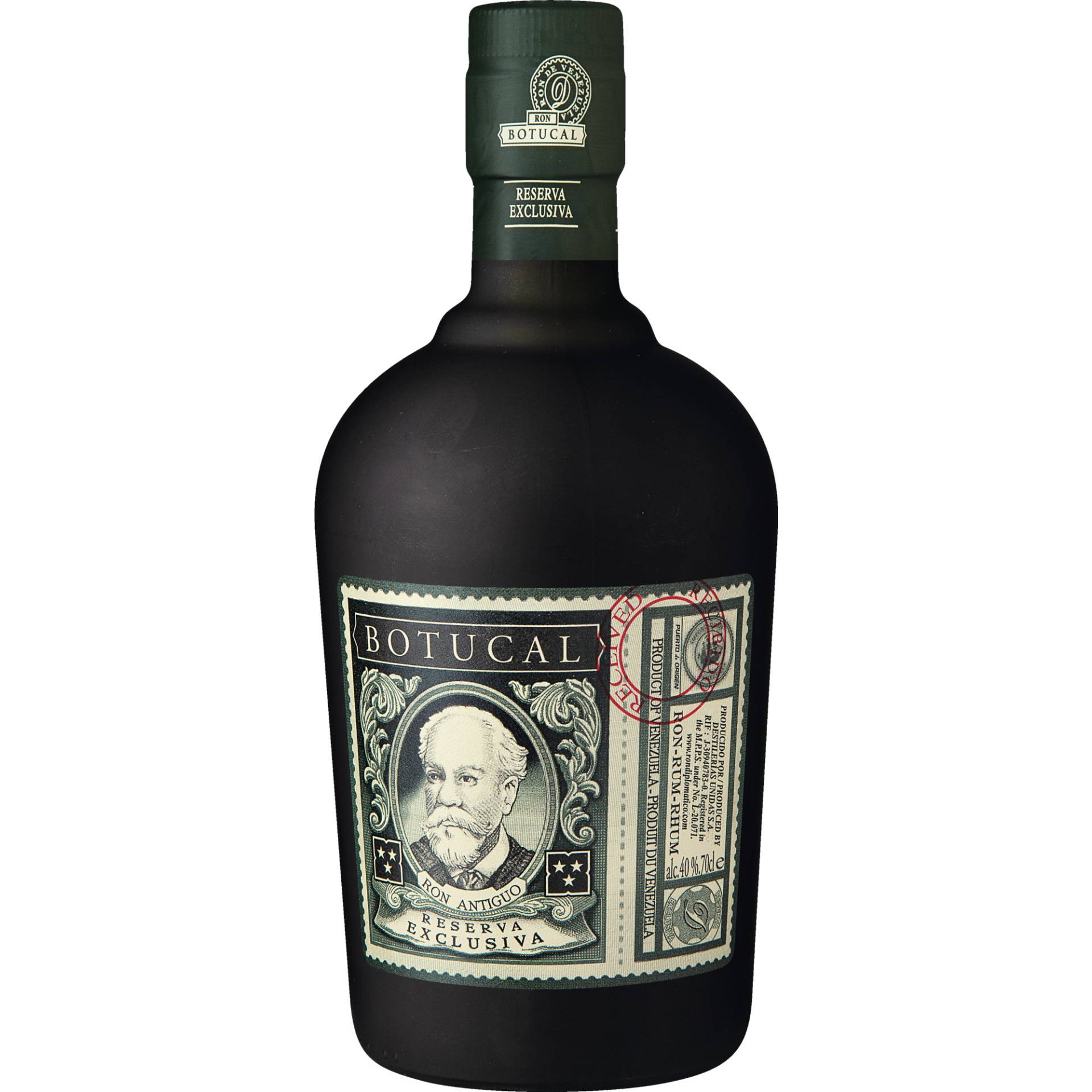 Botucal Rum Reserva Exclusiva, Venezuela, 0,7 L, 40% Vol., in Geschenkverpackung, Spirituosen von Brown-Forman Deutschland, Dammtorwall 7, D-20354 Hamburg