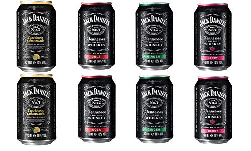 8 Dosen a 0,33l Jack Daniels 4 Sorten Mix 10% Vol. inc. 2€ EINWEG Pfand 8 Dosen a 0,33l Jack Daniels 4 Sorten Mix 10% Vol. inc. 2€ EINWEG Pfand von Brown Forman