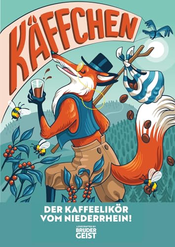 Kaffeelikör Käffchen, Mild und Aromatisch, Mit Arabica-Kaffee, 16%, Mini Tray 15 x 20ml PET, glasfrei feiern von Brüdergeist