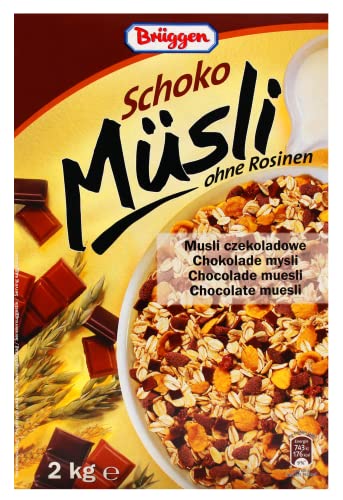 Brüggen Schoko-Müsli ohne Rosinen, 4er Pack (4 x 2 kg) von Brüggen