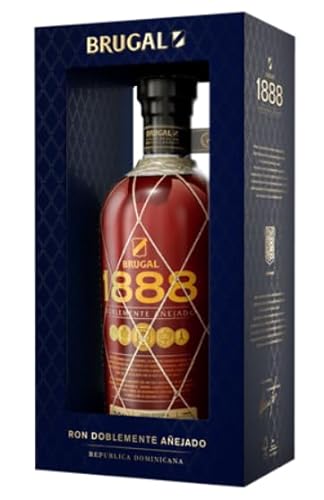 Brugal 1888 | Dominikanischer Premium Rum | mit Geschenkverpackung | zweifach gelagert für ein komplexes Aroma | 40% Vol | 700ml Einzelflasche von Brugal
