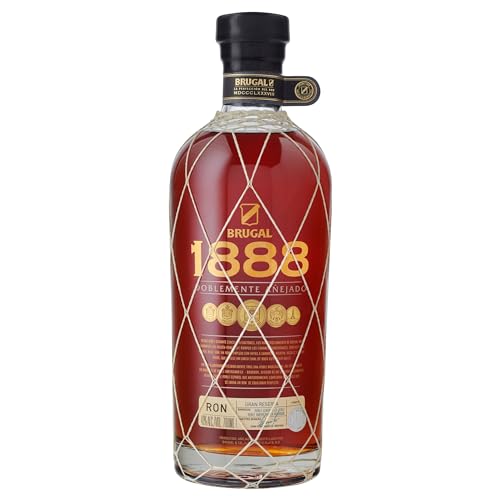Brugal 1888 | Dominikanischer Premium Rum | zweifach gelagert für ein komplexes Aroma | 40% Vol | 700ml Einzelflasche von Brugal