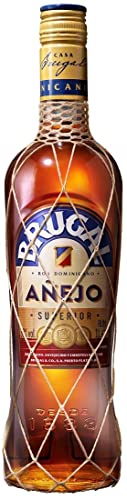 Brugal Añejo | Premium Rum | milde Aromen mit Holznoten und Kokos für ausgewogene Drinks | 38% Vol | 1l von Brugal