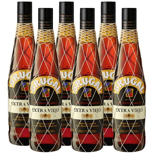 Brugal Ron Extra Viejo Rum Sparpaket 6 x 0,70 l von Brugal