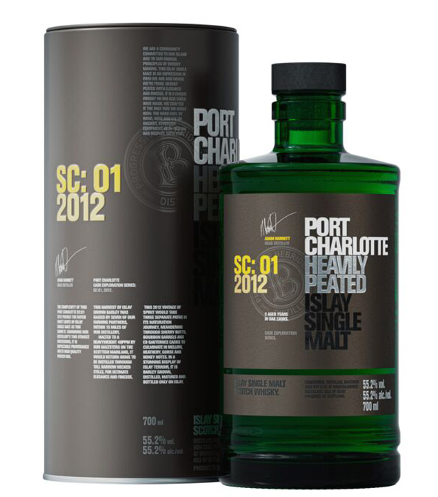 Port Charlotte SC:01 2012 Single Malt Whisky (55,2 % Vol., 0,7 Liter) von Bruichladdich Distillery