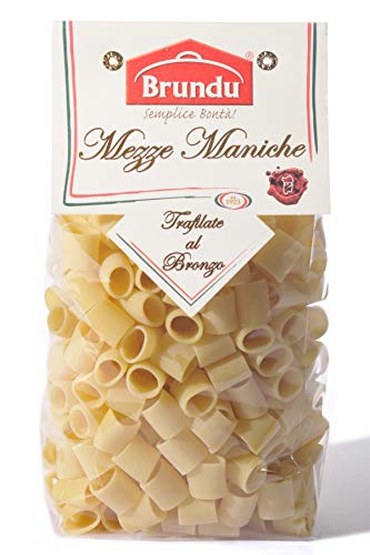 Mezze Maniche, Trafilate al Bronzo, 500g, Pasta, Nudeln, Brundu Pastifico, Luxury Line von Brundu