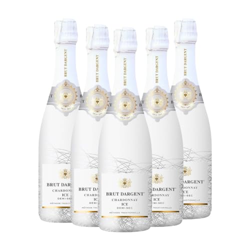 Brut Dagent Ice Chardonnay | 5er Set | Halbtrocken | Ausgewogene Süße & Säure | Apfel & Zitrusaromen | Ideal für Feiern | 12% vol | 750ml Flaschen Brut Dagent Ice Chardonnay | 5er Set | Halbtrocken | Ausgewogene Süße & Säure | Apfel & Zitrusaromen | Ideal für Feiern | 12% vol | 750ml Flaschen von Brut Dargent