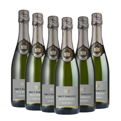 Brut Dargent Blanc de blancs Extra Brut | 6 x 0,75 L | 11% Vol. | Schaumwein Aus Frankreich | Trocken & Raffiniert | Perfekt für große Feste Brut Dargent Blanc de blancs Extra Brut | 6 x 0,75 L | 11% Vol. | Schaumwein Aus Frankreich | Trocken & Raffiniert | Perfekt für große Feste von Brut Dargent