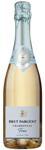 Brut Dargent Free Chardonnay - Qualitativ hochwertiger Alkoholfreier Chardonnay Weiss Sekt aus Frankreich - Ohne Alkohol (1 x 0.75 L) von Brut Dargent