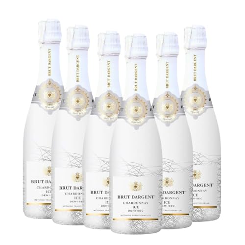 Brut Dargent Ice Chardonnay | 6 x 0,75 L | 11% Vol. | Genussvoll eiskalt servieren | Eleganter Schaumwein | Ideal als Aperitif | Perfekt für besondere Anlässe Brut Dargent Ice Chardonnay | 6 x 0,75 L | 11% Vol. | Genussvoll eiskalt servieren | Eleganter Schaumwein | Ideal als Aperitif | Perfekt für besondere Anlässe von Brut Dargent