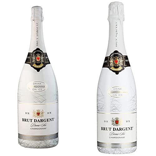 Brut Dargent Ice Chardonnay Demi-Sec Halbtrocken (1 x 1.5 l) & Ice Chardonnay Méthode Traditionnelle HalbTrocken Sekt (1 x 0.75 L) von Brut Dargent