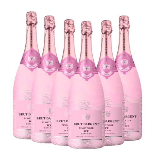 Brut Dargent Ice Pinot Noir | 6 x 0,75 L | 11% Vol. | Erfrischender Rosé Schaumwein | Fruchtig & Frisch | Ideal auf Eis | Perfekt für Sommerpartys Brut Dargent Ice Pinot Noir | 6 x 0,75 L | 11% Vol. | Erfrischender Rosé Schaumwein | Fruchtig & Frisch | Ideal auf Eis | Perfekt für Sommerpartys von Brut Dargent
