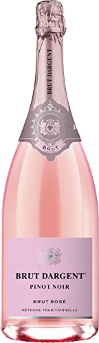 Brut Dargent - Sekt Rosé Pinot Noir Brut Magnum, Qualitativ hochwertiger Pinot Noir trocken Sekt aus Frankreich, Methode Traditionnelle (1 x 1,5 l) von Brut Dargent