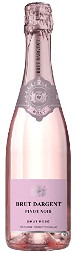 Brut Dargent - Sekt Rosé Pinot Noir Brut, Qualitativ hochwertiger Pinot Noir trocken Sekt aus Frankreich, Methode Traditionnelle (1 x 0.75 l) von Brut Dargent