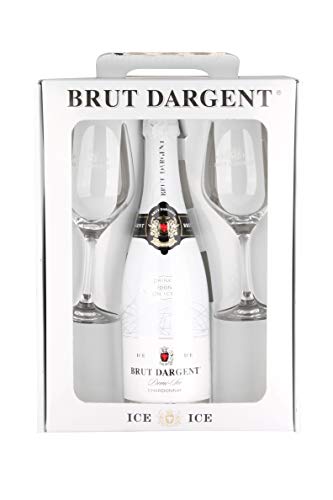 Brut Dargent Sparkling ICE Geschenkpaket mit 2 Gläsern (1 x 0.75 l) von Brut