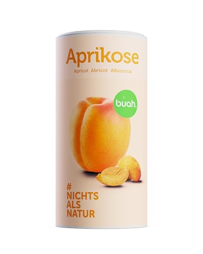 BUAH® Gefriergetrocknete Aprikose I Aprikose Getrocknet I 100% Gefriergetrocknete Früchte ohne Zuckerzusatz (Vegan Glutenfrei Laktosefrei) Getrocknete Früchte Snacks | 120 g von Buah