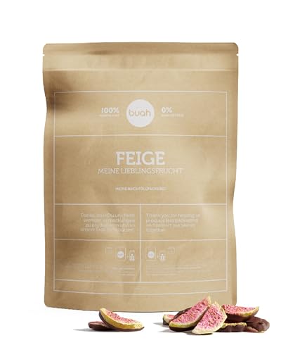 BUAH® Gefriergetrocknete Feige | Feigen Chips Als Snack, Für Müsli & Desserts | Idealer Süßigkeiten Ersatz | Vegan & ohne Zuckerzusatz | Vorteilspack 410 g von Buah